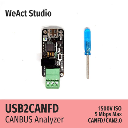 WeAct USB to CAN Module USB to CANFD CANBUS Analyzer Debugger SLCAN Cangaroo - Avero