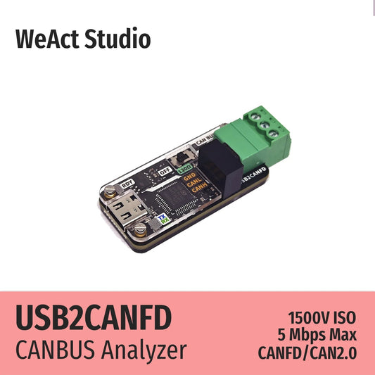 WeAct USB to CAN Module USB to CANFD CANBUS Analyzer Debugger SLCAN Cangaroo - Avero