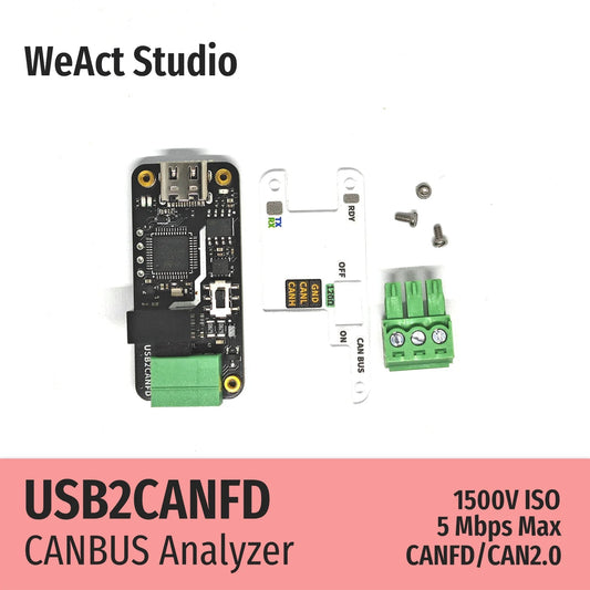 WeAct USB to CAN Module USB to CANFD CANBUS Analyzer Debugger SLCAN Cangaroo - Avero