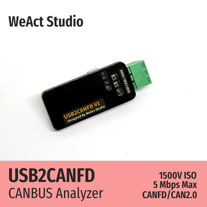 WeAct USB to CAN Module USB to CANFD CANBUS Analyzer Debugger SLCAN Cangaroo - Avero