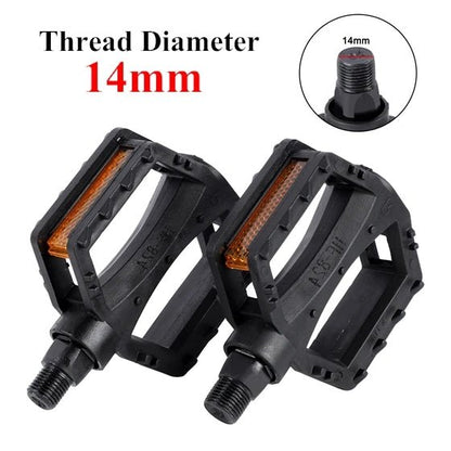WEST BIKING Kids Bicycle Pedals Ultralight Anti - Slip ABS Safety Warning Reflective Children Cycling 9/16 1/2 Kids Bike Pedals - Avero