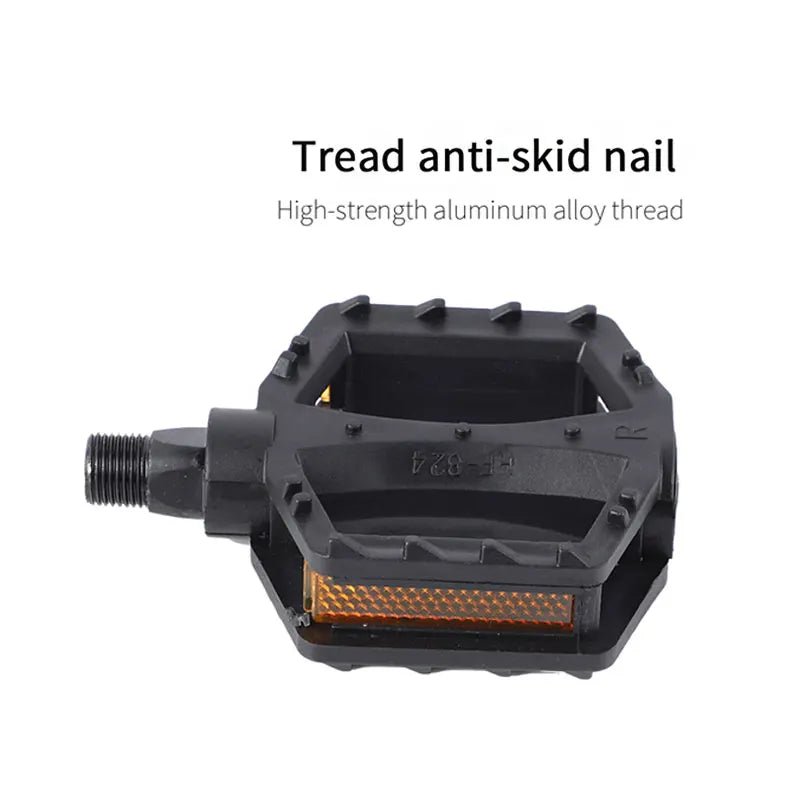 WEST BIKING Kids Bicycle Pedals Ultralight Anti - Slip ABS Safety Warning Reflective Children Cycling 9/16 1/2 Kids Bike Pedals - Avero