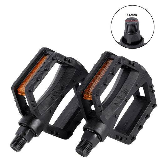 WEST BIKING Kids Bicycle Pedals Ultralight Anti - Slip ABS Safety Warning Reflective Children Cycling 9/16 1/2 Kids Bike Pedals - Avero