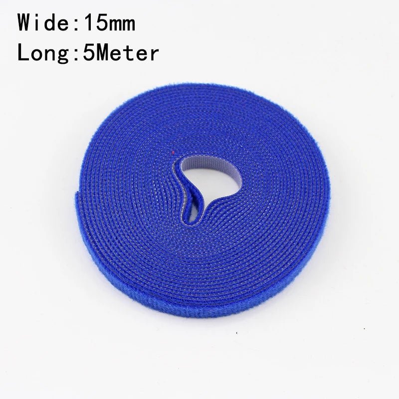 Wholesale 2/5M/Roll 12mm Width Cable Organizer USB Cable Winder Management nylon Free Cut Ties Mouse earphone Cord cable ties - Avero