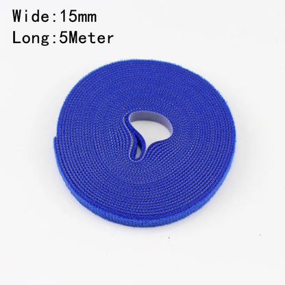Wholesale 2/5M/Roll 12mm Width Cable Organizer USB Cable Winder Management nylon Free Cut Ties Mouse earphone Cord cable ties - Avero