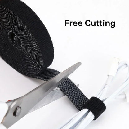 Wholesale 2/5M/Roll 12mm Width Cable Organizer USB Cable Winder Management nylon Free Cut Ties Mouse earphone Cord cable ties - Avero