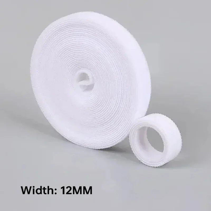 Wholesale 2/5M/Roll 12mm Width Cable Organizer USB Cable Winder Management nylon Free Cut Ties Mouse earphone Cord cable ties - Avero