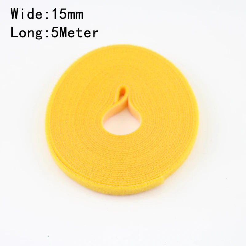 Wholesale 2/5M/Roll 12mm Width Cable Organizer USB Cable Winder Management nylon Free Cut Ties Mouse earphone Cord cable ties - Avero