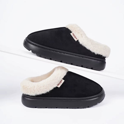 Winter Women Shoes Casual House Shoes for Men 2025 Outdoor Warm Cotton Shoes for Women Indoor Plush Padded Slippers Female - Avero