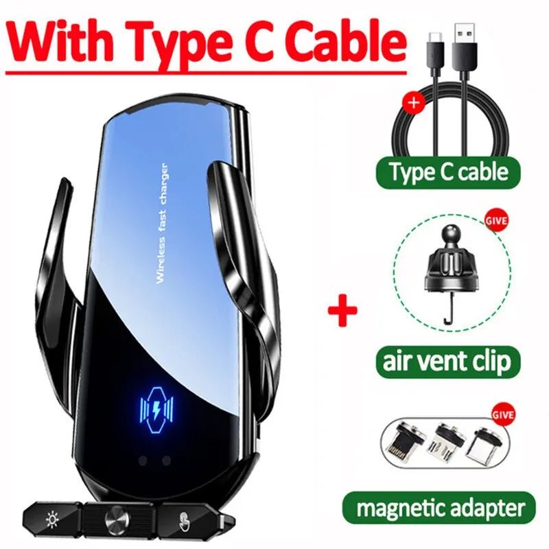 Wireless Charger Car Auto Magnetic Air Vent Phone Holder For iPhone 16 15 14 13 Samsung Xiaomi Induction Fast Charging Station - Avero