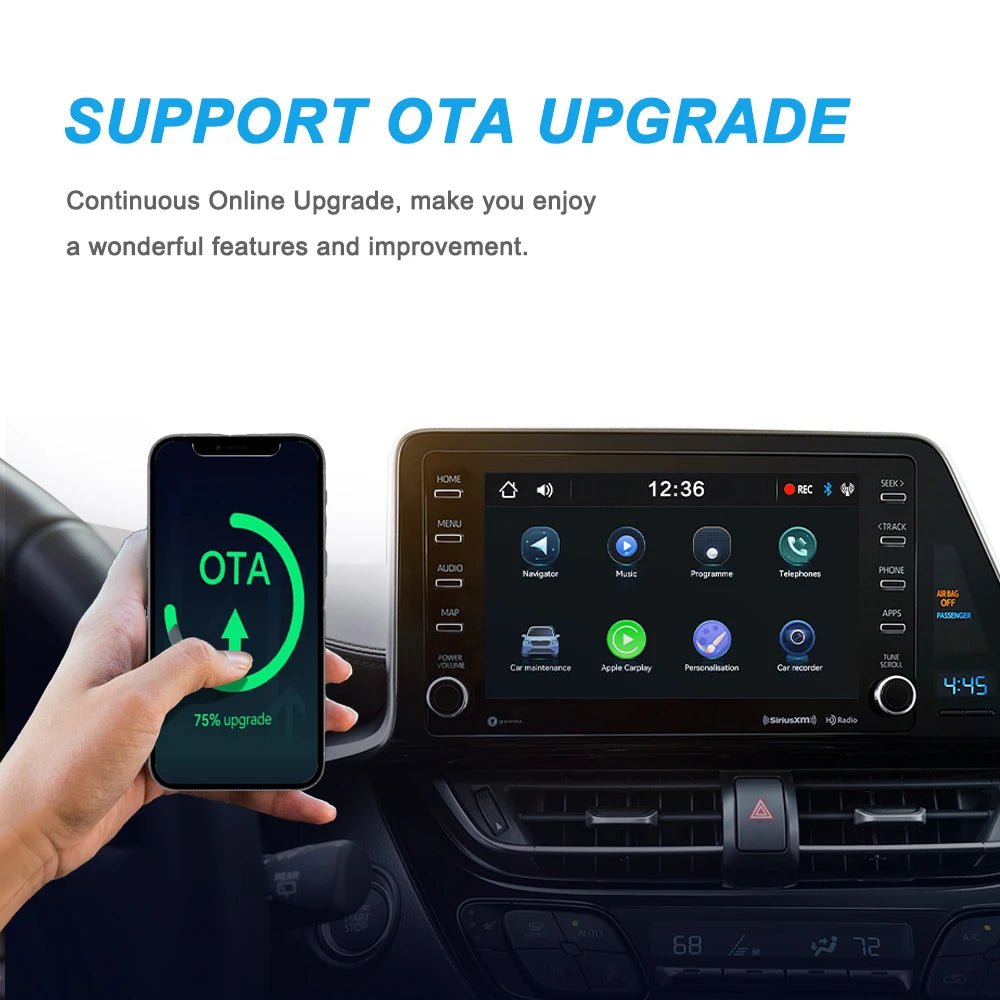 XUDA 2in1 Wireless Carplay Adapter Android Auto Smart Dongle Mini Box Plug And Play For Volvo Benz Cadillac Jeep Lexus Buick VW - Avero